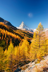 Matterhorn slopes in autumn