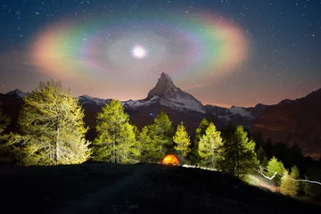 Poster Cervin Matterhorn slopes in autumn