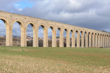 Noain aqueduct (near Pamplona), Navarre, Spain