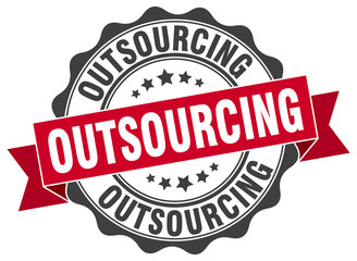 outsourcing stamp. sign. seal