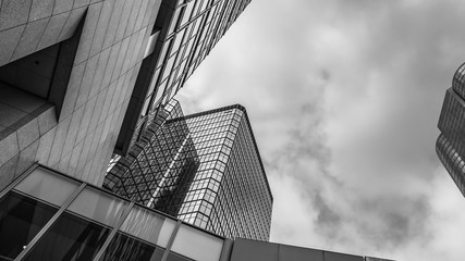 Glass Skyscrapers Commercial Building