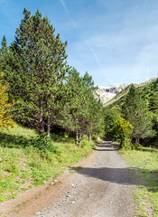 Mountains in the Benasque valley in the Pyrenees