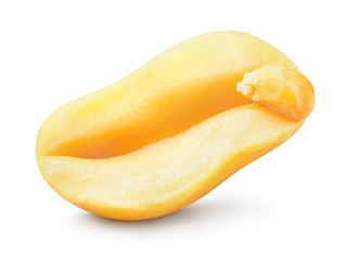 Peanut isolated on white. With clipping path. Full depth of field.