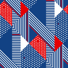 Obraz premium stripes modern geometric seamless pattern