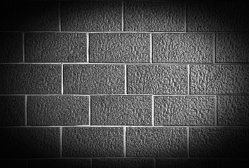Old brick wall background. Dark grunge wallpaper