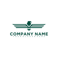 Obraz premium Eagle, falcon, bird logo design, Modern Template, Icon Vector
