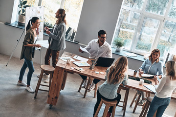 Thinking in one direction.