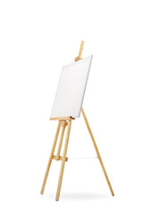 Canvas on a wooden easel