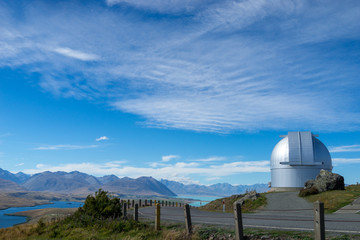 Observatory in beautiful landscape