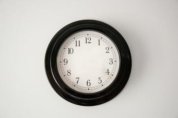 Simple wall clock with the needles and without needles