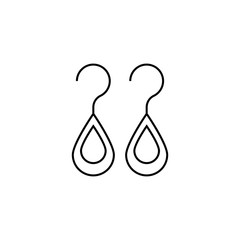 Earring icon. Trendy modern flat linear vector Earring icon on white background from thin line Luxury collection, editable outline stroke vector illustration