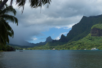 Epic lake in tropical mountains