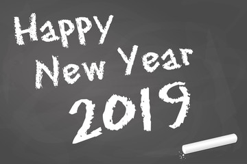 black board for New Year 2019 greetings