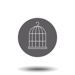 Bird cage outline icon. linear style sign for mobile concept and web design. bird cell simple line vector icon. Symbol, logo illustration.