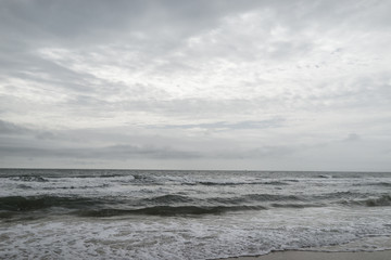 Grey Waves on the Beach