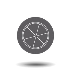 Lemon icon. Lemon linear symbol design from Fruit and vegetables collection. Simple outline element vector illustration on white background.