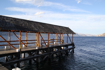 Fototapeta premium Lago Traful, Villa Traful, Neuquen, Patagonia Argentina