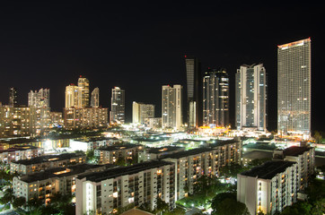 Naklejka premium Skyline Miami Beach