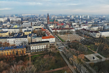 Fototapeta na wymiar Łódź, Poland- view of the Old Market Square