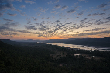 Sunrise at Pha Taem National Park ,Ubon Ratchathani Province ,Thailand