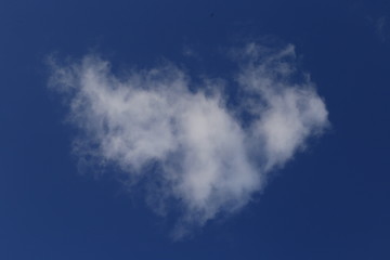 cloud in the shape of a heart