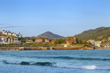 View of Concha Bay, San Sebastian, Spain