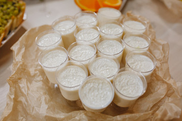 Delicious canapes as event dish in luxary restaurant.