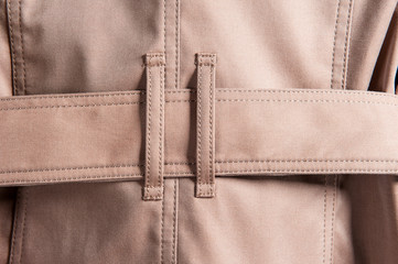 Detail of the coat belt