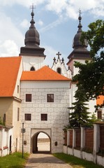 Basilica St Procopius in Trebic monastery Czech Republic