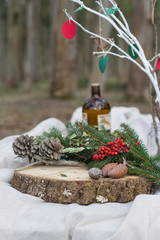 decoración navideña rustica