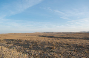 wide yellow valley for background for design