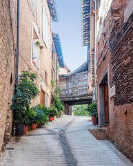 Village of Robledillo de Gata in Spain