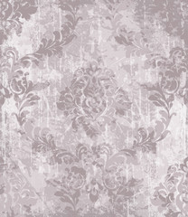 Vintage baroque ornamented background Vector. Royal luxury texture. Elegant decor design with old grunge effects