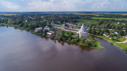 Aerial view on Staraya Ladoga fortress