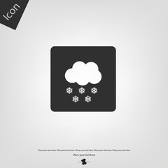 Cloud snow icon