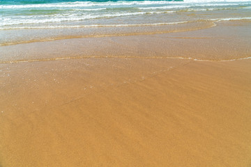 Fototapeta na wymiar Soft Ocean Waves On Beach