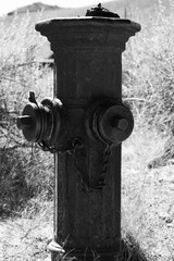 Old city fire hydrant to connect hoses to water mains