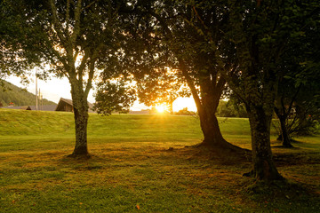Sunrise in Kenmore, Scotland