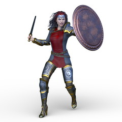 Obraz premium 戦う女戦士
