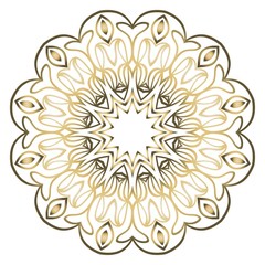 Vector Floral mandala. Vintage decorative elements. Vector illustration