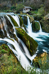 Strbacki buk waterfall on river Una in Bosnia and Herzegovina
