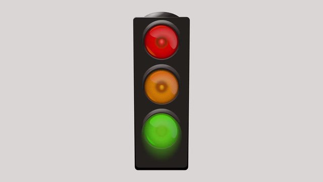 Feu de circulation avec changement de couleur (couche Alpha)