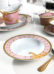 Chinese classical tableware and plate combination still life photography