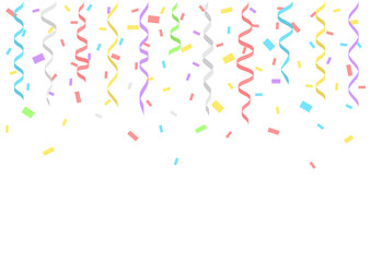 Colorful confetti background