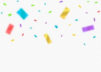 Colorful confetti background