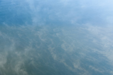 Fog over the river on autumn morning