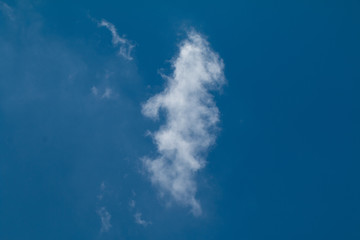 Obraz premium Blue sky with clouds background has space for put text or product