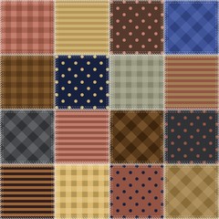 patchwork background with different patterns