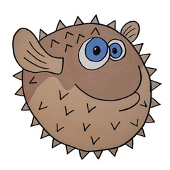 Brauner Kugelfisch