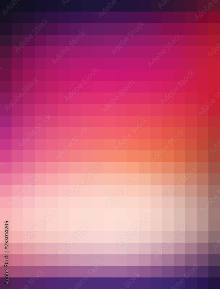 Aufkleber Mosaic neon background with backlit. Vector pattern